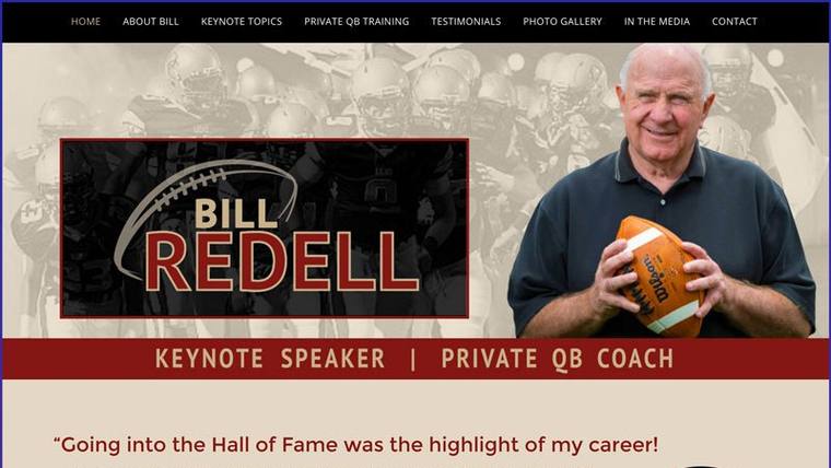 Bill Redell speaker website designed by SpeakerWebsites.com