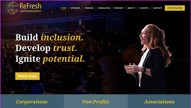 Emily Braucher speaker website designed by SpeakerWebsites.com