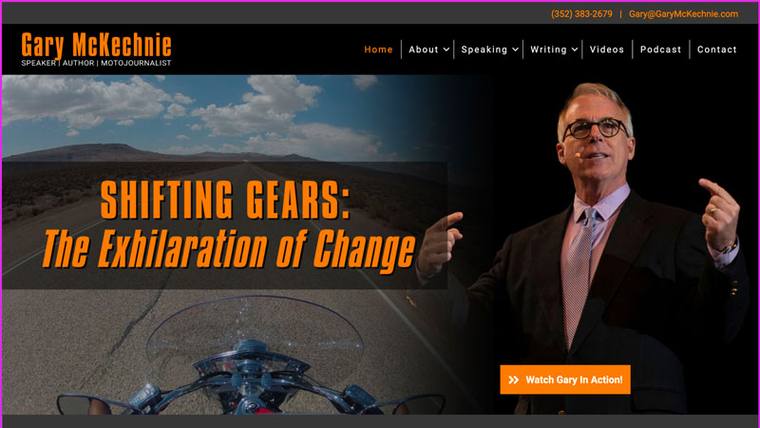 Gary McKechnie speaker website designed by SpeakerWebsites.com