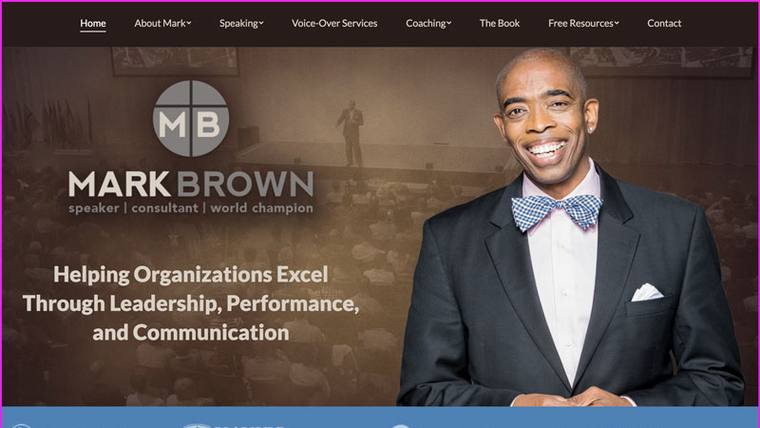 Mark L. Brown, CSP speaker website designed by SpeakerWebsites.com