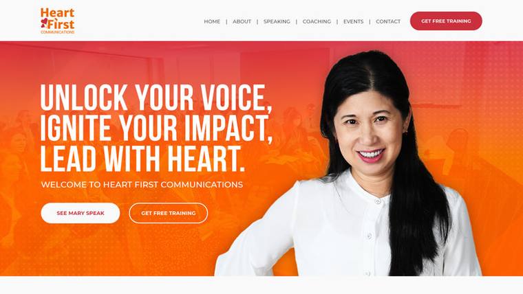 Mary Cheyne speaker website designed by SpeakerWebsites.com