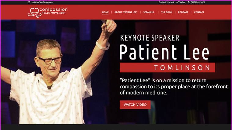 Lee Tomlinson speaker website designed by SpeakerWebsites.com