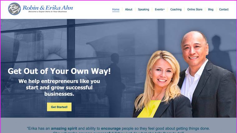 Robin and Erika Ahn speaker website designed by SpeakerWebsites.com