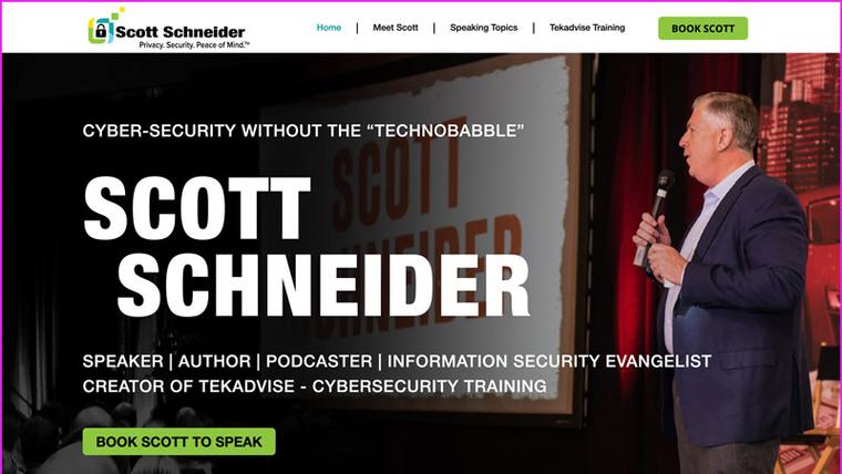 Scott Schneider speaker website designed by SpeakerWebsites.com