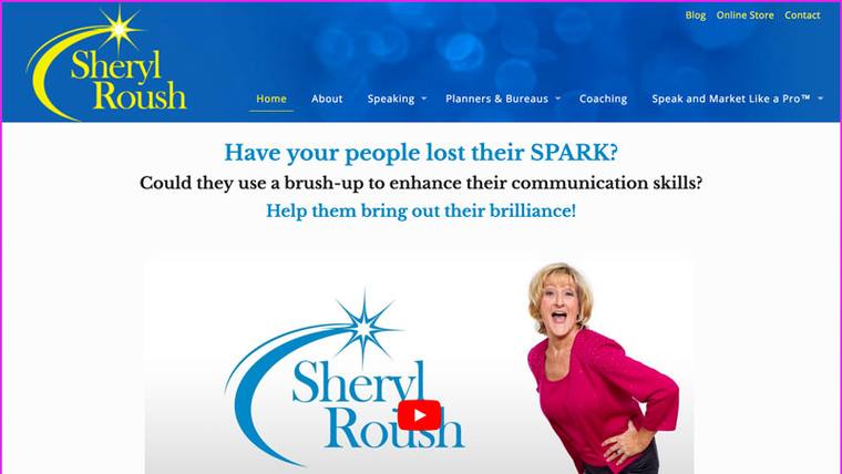 Sheryl Roush speaker website designed by SpeakerWebsites.com